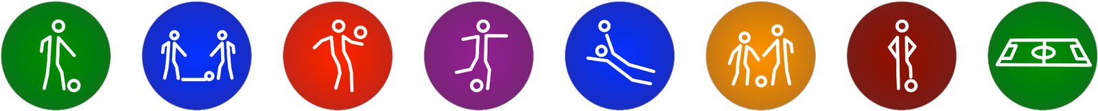 Soccer activity category icons